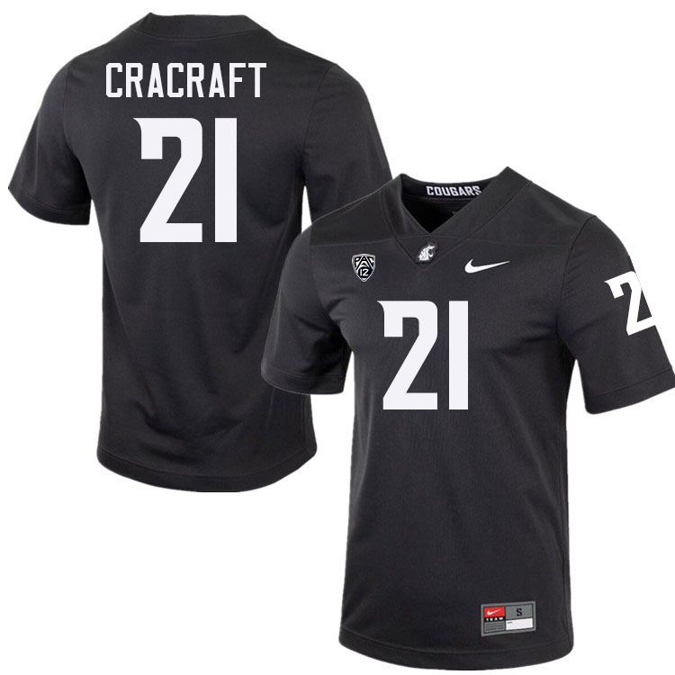 River Cracraft WSU Cougars Jersey.Washington State Cougars #21 River Cracraft Jersey Youth-Alternate